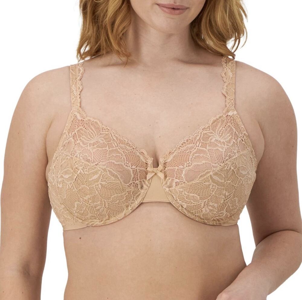 New Bali Lace Desire Underwire Bra DF6543 Champagne Shimmer (Beige) 38C